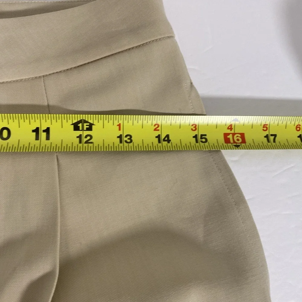 Sophie Rue Corey Suit Short Womens Size‎ S Tan High Waist Pleated Pocket Chic X1